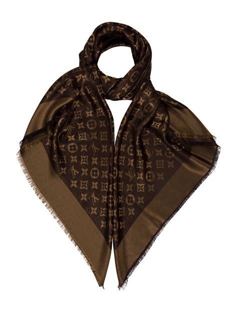 louis vuitton monogram shine shawl gold|lv monogram shawl.